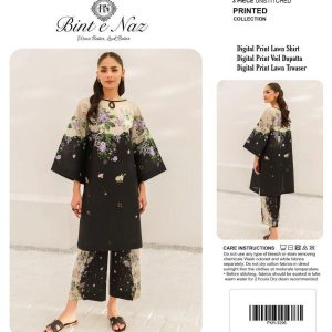 Midnight Rose – Luxury Digital Printed 3-Piece Lawn