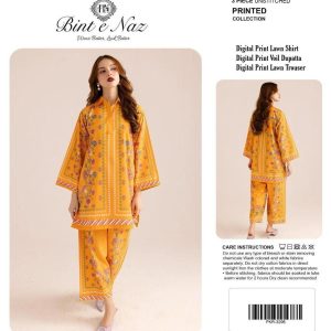 Golden Citrine – Luxury Digital Printed 3-Piece Lawn