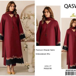 The Burgundy Noir Dhanak Set