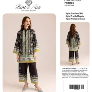 Obsidian Geo – Luxury Digital Printed 3-Piece Lawn
